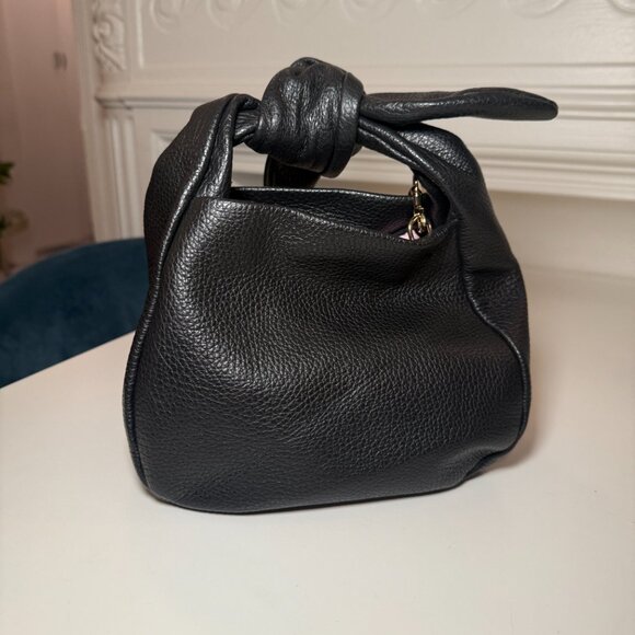 Cuyana Mini Bow Bag, Black Leather! Gold Hardware, Barely used! - Picture 3 of 7
